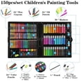 thumbnail image 3 of 150 Pcs Art Supplies for Kids, Deluxe Kids Art Set for Drawing Painting and More with Portable Art Box, Coloring Supplies Art Kits Great Gift for Kids, Toddlers, Beginners, 3 of 6
