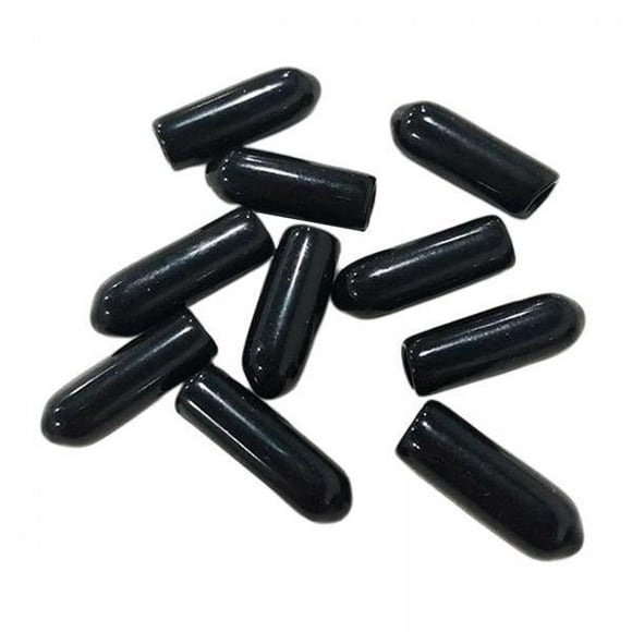 Abbracc 2X 10pcs Airbrush Bottles Caps Jar Caps Pour Covers Siphon Liquor Covers - Black
