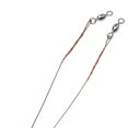 thumbnail image 5 of 2PC/Pack Fishing Line Steel Wire Leader with Snap & Swivels Wire Leadcore Leash, 5 of 8