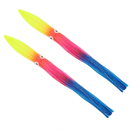 2Pcs/Lot 30cm 27g Octopus Squid Hollow Sea Fishing Bait Lifelike Lures Accessory Multicolor