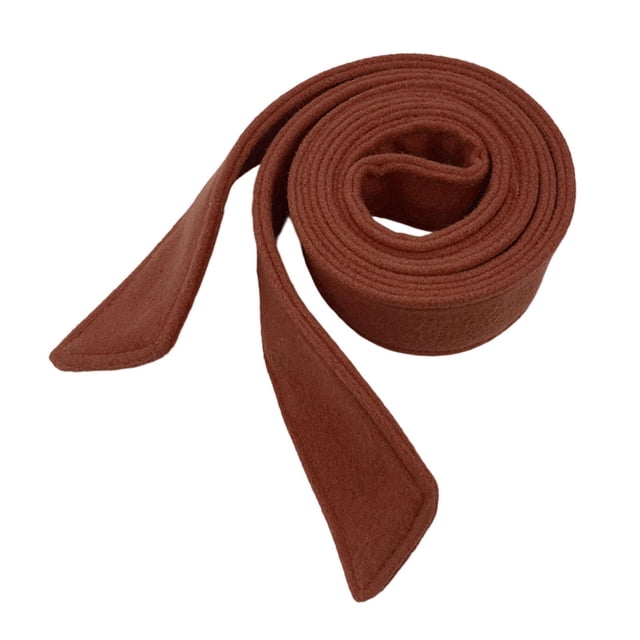Cinturón de abrigo de lana para mujer, versátil y a la moda para otoño e invierno. Caramelo