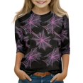 thumbnail image 2 of Grblisyd 3/4 Sleeve Shirt for Girls Boys Casual Basic Tees Fall Winter Halloween Crew Neck Tops Blouse 7-8 Years, 2 of 6