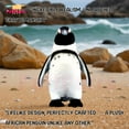 thumbnail image 6 of PuffPurrs Lifelike African Penguin Plush Toy, Cute Realistic Black Facial Mask Teddy Stuffed Animal, Black and White Plumage Unique Toy Gift, 29 CM/11 In, 6 of 7