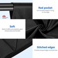 thumbnail image 5 of Background (Black) 3*3m Photo Studio Foldable Translucent Muslin for Photo, 5 of 5