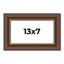 13x7 Copper and Brown Real Wood Picture Frame Width 2 inches | Interior Frame Depth 0.5 inches |