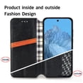 thumbnail image 4 of for Google Pixel 9 Pro XL Wallet Case, Vintage PU Leather Flip Case with Card Holder Kickstand Hidden Magnet Folio Case Book Cover Compatible with Google Pixel 9 Pro XL - Black, 4 of 8