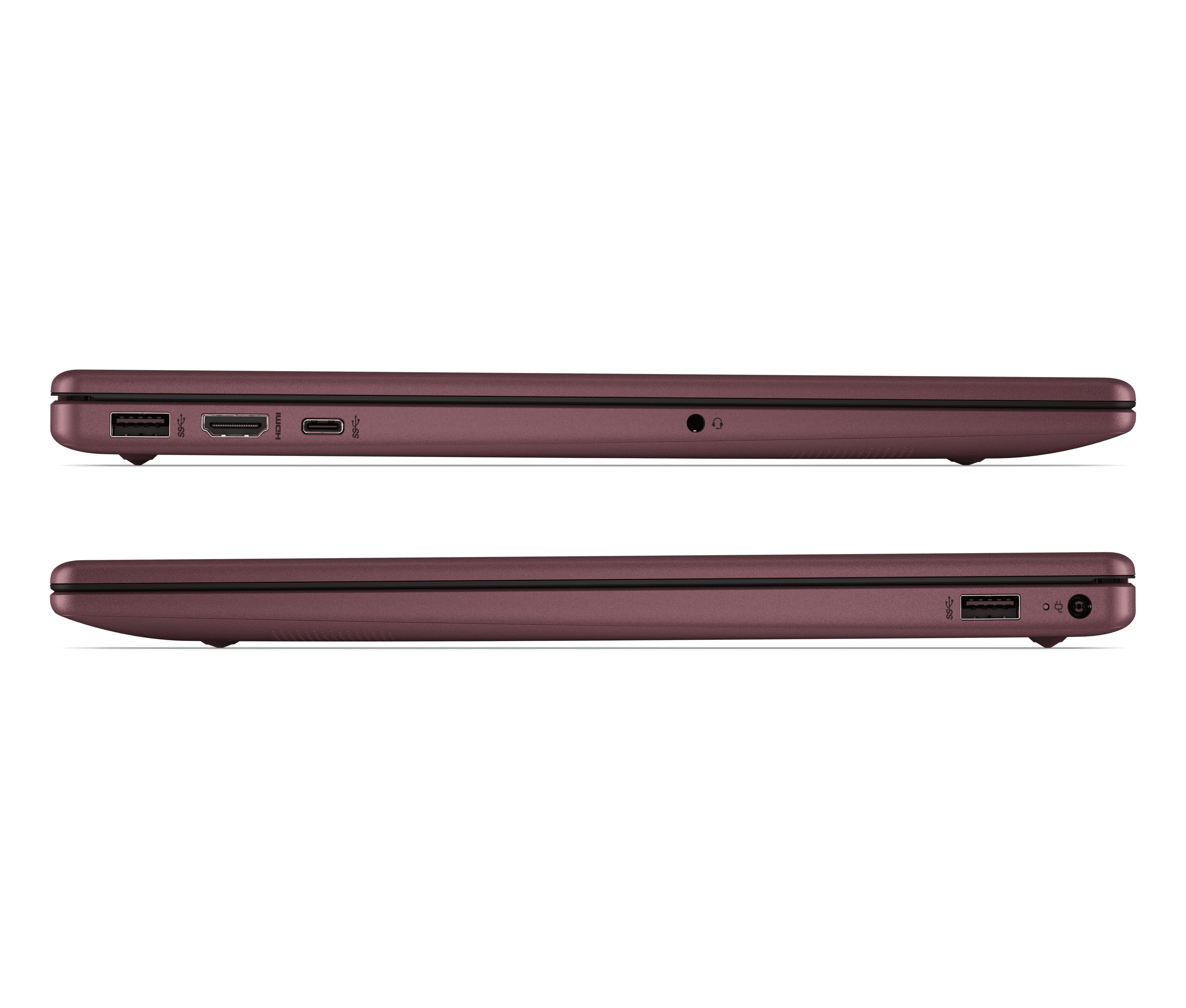 HP 15.6 inch HD Windows 11 Laptop Intel Processor N200 4GB RAM 128GB UFS Glimmer Garnet