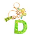 thumbnail image 1 of Visland 2 Pcs Initial Letter Keychains Green Butterfly Pendant Keychain Set Exquisite Relief Alphabet Keychain Pendant for Best Friend Mom Daughter Granddaughter Grandma, 1 of 8