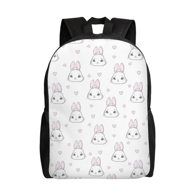 Fotbe Heart Rabbit Mochila de Viaje para Laptop, Mochila Ejecutiva Delgada y Resistente 15.6"