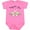 Raspberry, variant on Inktastic Papa's Girl Heart Flowers Girls Baby Bodysuit