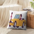 thumbnail image 4 of LALILO Throw Pillow Covers Young Black Woman Bright Yellow African Cushion Cover 18" x 18", 2 Pack, 4 of 6