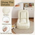 thumbnail image 6 of WGYPRIME 70" Human Dog Bed for Adults and Pets, Foldable Human Dog Bed with 5 Adjustable Position, Lazy Sofa Sleeper Bed Includes 2 Soft Pillows for Bedroom, Living Room, Reading Corner, 6 of 13