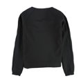 thumbnail image 2 of Reebok Womens Mixed Media Thermowarm Sweatshirt, Black, X-Small, 2 of 2