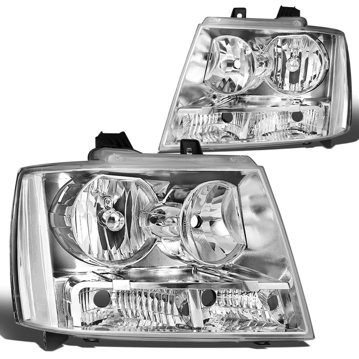 For 2007-2009 2010 2011 2012 2013 2014 Chevrolet Tahoe Chrome Headlight Cover