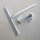 thumbnail image 2 of Promoción de invierno, limpiaparabrisas de ducha, 21 cm, blanco, limpiaparabrisas para baño, gancho de acero inoxidable de silicona para ventanas, accesorios de ducha, funda, 2 of 5