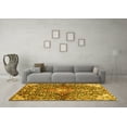 thumbnail image 3 of Ahgly Company Indoor Rectangle Abstract Yellow Contemporary Area Rugs, 3' x 5', 3 of 4