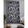 thumbnail image 2 of Sheer Curtains 108 Inches Long, Black Spring Floral Semi Sheer Curtains Light Filtering Window Treatment, Farmhouse Flowers Elegant Pastoral Privacy Voile Drapes for Living Room Bedroom 52x108 Inch, 2 of 7