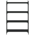 thumbnail image 4 of vidaXL Bookcase Storage Bookshelf Display Book Cabinet Black Engineered Wood, 4 of 9