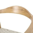 thumbnail image 3 of GDF Studio Avila Mid Century Modern Ash Wood and Rope Accent Chair, Matte White and Natural, 3 of 11