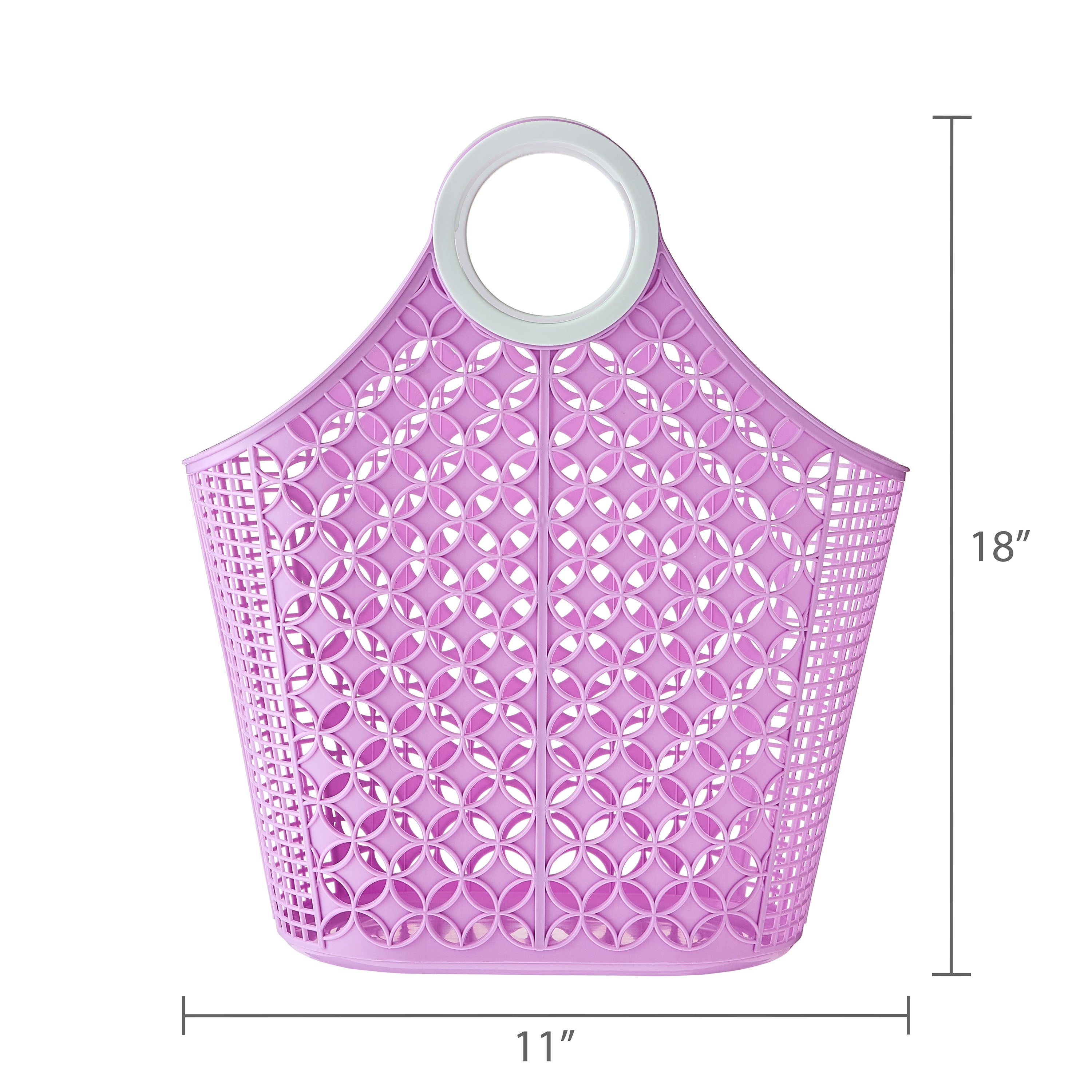 Way To Celebrate Easter Jelly Tote, Purple, 11 in x 18 in