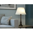 thumbnail image 4 of Kenroy Home Spyglass 30.5'' Table Lamp with Off-White Fabric Empire Shade Transitional Table Light Fixture for Living Room, Bedroom, or Office, Bronze, 4 of 12