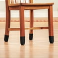thumbnail image 2 of Furniture Socks with Felt Bottom, Fits 1-2" Diameter Legs, Rubber Inside For Snug Fit - Set of 8, Black, 2 of 7