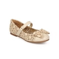 thumbnail image 1 of New Girl Little Angel Britt-796E Fabric Glitter Lace Bow Mary Jane Ballerina, 1 of 5