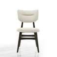 thumbnail image 5 of Omax Decor Joss Solid Wood Dining Chairs in Oatmeal Fabric Upholstery (Set of 2), 5 of 6