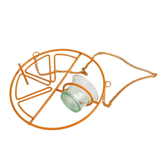 Metal Hanging Oriole Feeder with Fruit Holder & Removable Drink Cup - Durable Powder-Coated Steel Bird Feeder for Grape Jelly and Orange Garden Patio Tree Trunk Outdoor Decoration