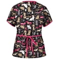 thumbnail image 2 of T-shirt à Manches Courtes à Col en V pour Femmes, 2 of 3