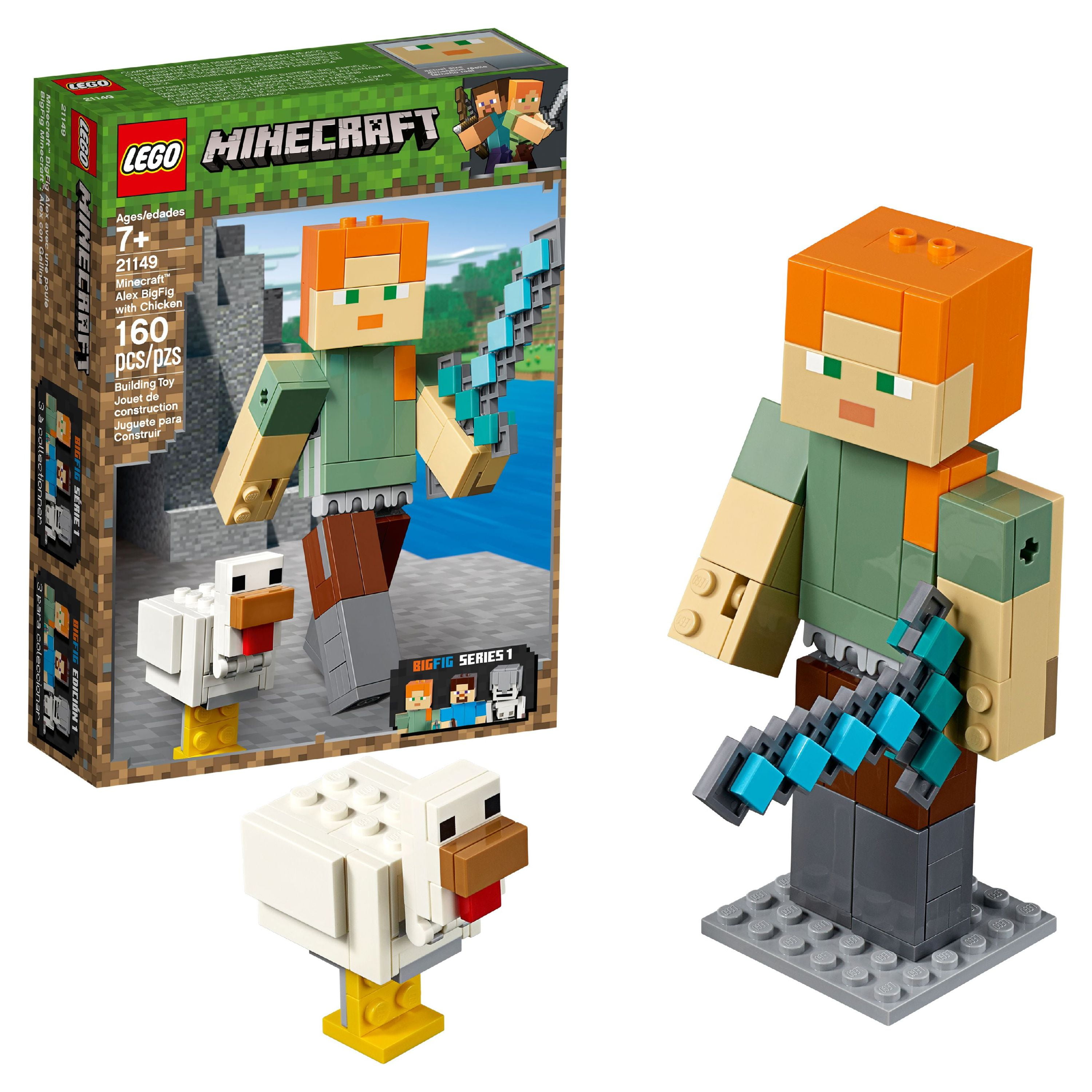LEGO Minecraft Skeleton BigFig with Magma Cube 21150 Walmart