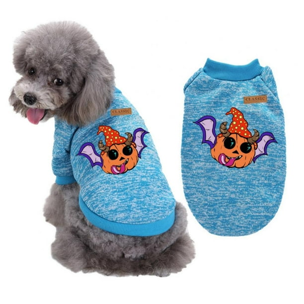 Pet Dog Halloween Sweatshirt Pullover Halloween Costume Winter Warm