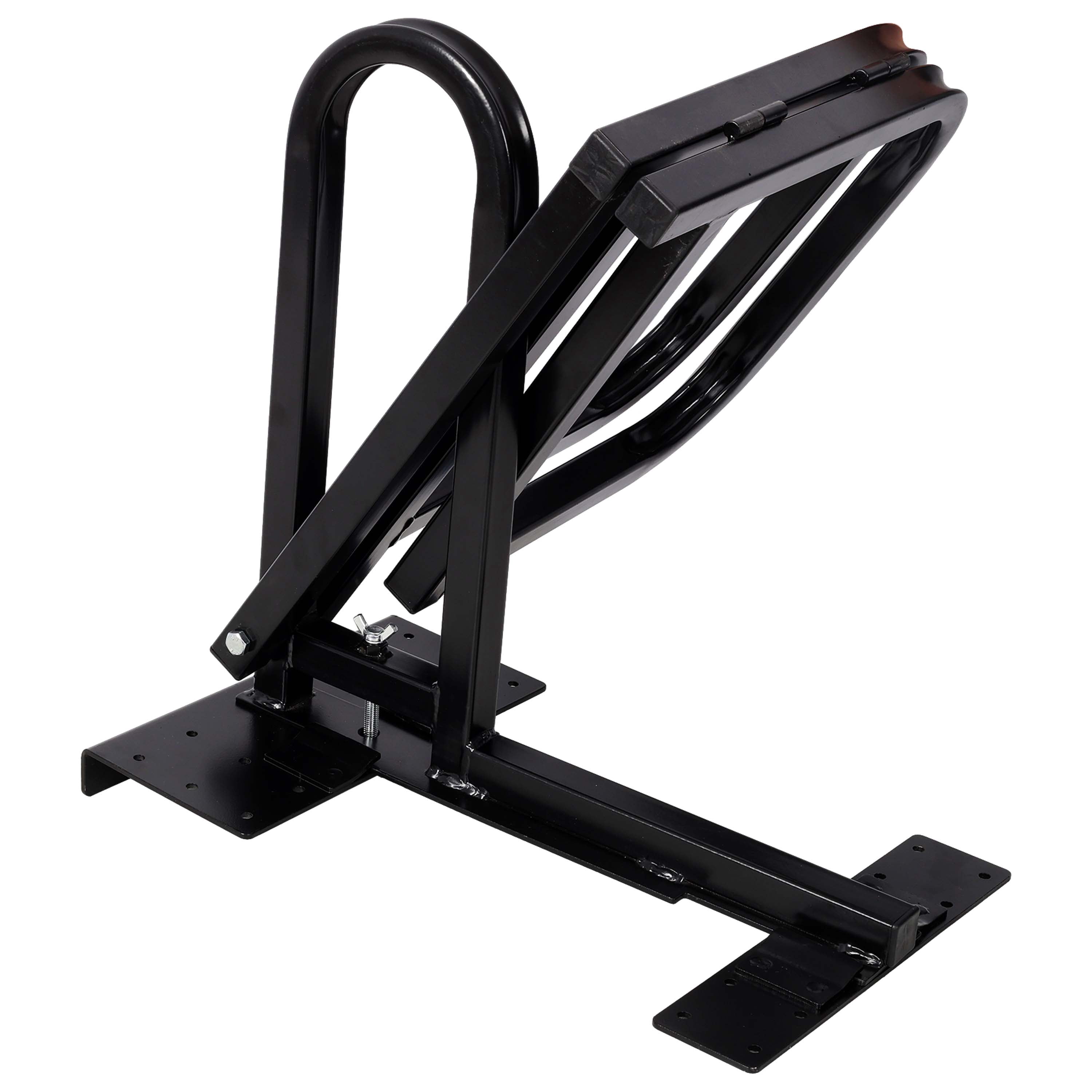 Truck Tailgate Mounting Step, 300 LBS Capacity, Foldable Design, Hand Rail, Powder Coated, Universal Fit