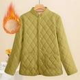 thumbnail image 2 of yillto Winter Coat for Women Plus Size Fleece Lined Jacket Lightweight Quilted Button down Cardigan Outwear, 2 of 6