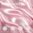 thumbnail image 7 of TURKIO Satin Sheets Queen Silk Sheets Pink Bed Sheet Set,4 Pieces 1800 Microfiber 2 Pillowcase 20"x30", 7 of 7
