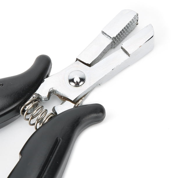 Alicate profesional Fugacal para extensiones de cabello Micro Nano Ring negro
