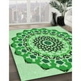 thumbnail image 2 of Ahgly Company Indoor Square Patterned Light Green Area Rugs, 6' Square, 2 of 6