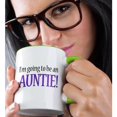 thumbnail image 2 of 3drose, Im Going to Be an Auntie Purple, 11oz Two-tone Green Mug, 2 of 6