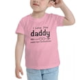 thumbnail image 3 of Happy 1st Fathers Day Gift I Love You Daddy Funny Toddler T Shirts for Boys Girls (Pink, Youth XL), 3 of 5