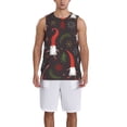 thumbnail image 6 of Rocae Cute Christmas Gnomes for Men's Basketball Jersey Lightweight and Breathable Athletic Tank Top,Quick-Drying Sports Jersey Small, 6 of 9