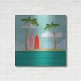 thumbnail image 3 of Luxe Metal Art 'Caribbean Surf Spot' by Andrea Haase, Metal Wall At, 36"x36", 3 of 9