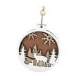 thumbnail image 4 of Colgador de pared navideño Letrero de madera navideño Colgante de de Navidad para decoración Fondo festivo de sala de estar al aire libre, 4 of 7