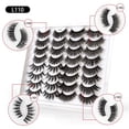 thumbnail image 1 of 16 pares de pestañas postizas mixtas (4 estilos) - Pestañas de visón 3D reutilizables profesionales - Pestañas postizas naturales, impermeables, gruesas y esponjosas, pestañas de visón sintético, 1 of 5