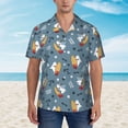thumbnail image 4 of Daiia Surf Shark Hawaiian Shirt for Men Gentle Cotton Regular Short Sleeve Casual-3X-Large, 4 of 9