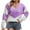 Purple-Sweater, variant on Qetyuw Color Block Knitted Sweater for Women Crochet Knit Long Sleeve V Neck Pullover Swaters Casual Chunky Jumper