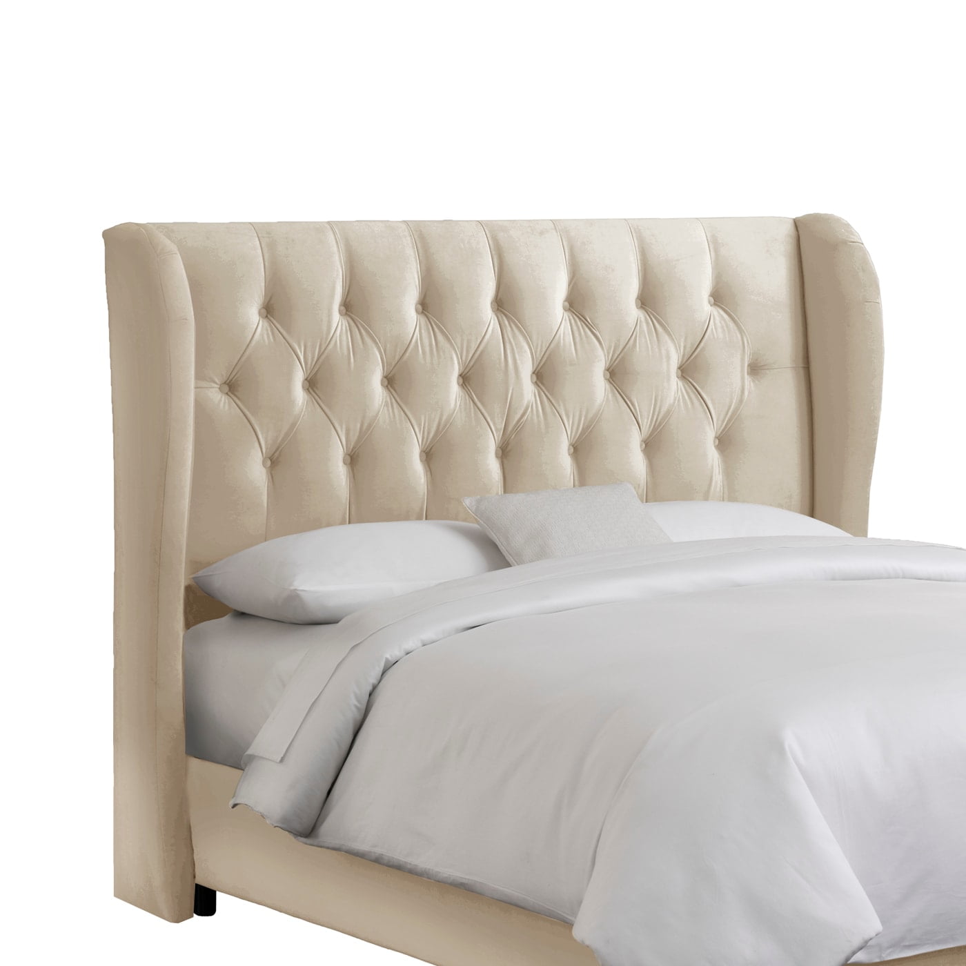 Skyline Furniture Tufted Wingback Velvet Headboard