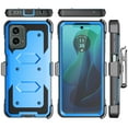 thumbnail image 5 of For Motorola Moto G 5G 2024 Phone Case, with [Built-in Screen Protector] and Belt Clip Holster, eBizWare Shockproof Heavy Duty Protective Rugged Case Kickstand Cover for Moto G 5G 2024 - Blue, 5 of 9