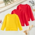 thumbnail image 2 of Curenmufel 3 Pcs Chandails à Manches Longues pour Tout-Petits Garçons Garçons Chandails à Manches Longues - Mignon Haut Décontracté à Manches Longues - T-Shirts Graphiques à Col Rond pour Garçons Taille 3T 4T (Rouge Melon D\'eau, 3-4 Ans), 2 of 9