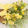 thumbnail image 6 of Beppter Wreath,1X Flower Basket,Garland,Border Flower Basket Spring Grass Flower Wall Hanging Garland Home Simulation Flower Rattan Basket Door Basket Door Hanging Decorative Pendant, 6 of 7