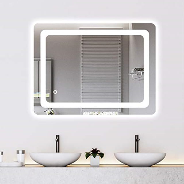 Bathroom Mirror With Lights Off, Inexpensive Bathroom Wall Mirrors
